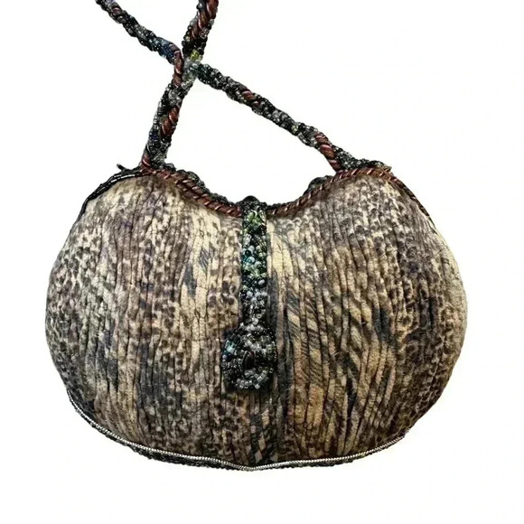 Amen Wardy Aspen Designer Beaded clutch Purse - Picture 3 of 7